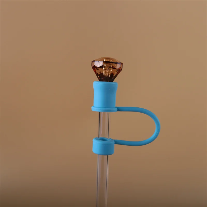 Wholesale 3d Straw Toppers For Tumbers Plastic Straw Topper Charms Wholesale Straw Topper Diamond