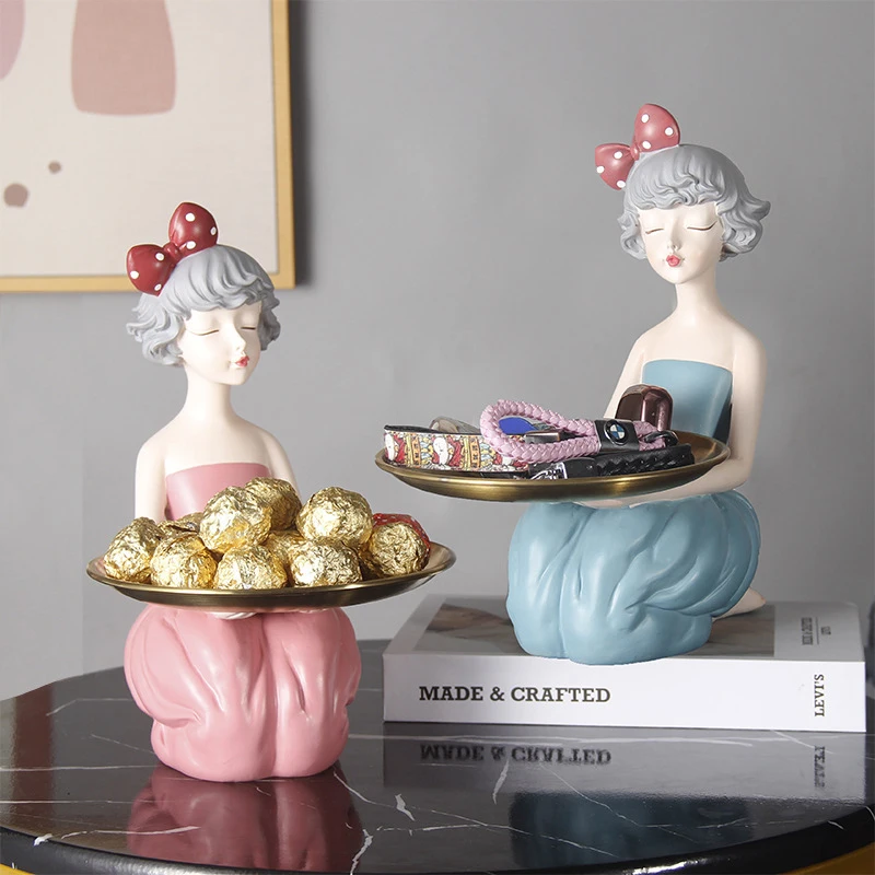 Hot Sale Newest Lovely Girl Storage Tray Modern Home Decor Accessories Decorations for Home