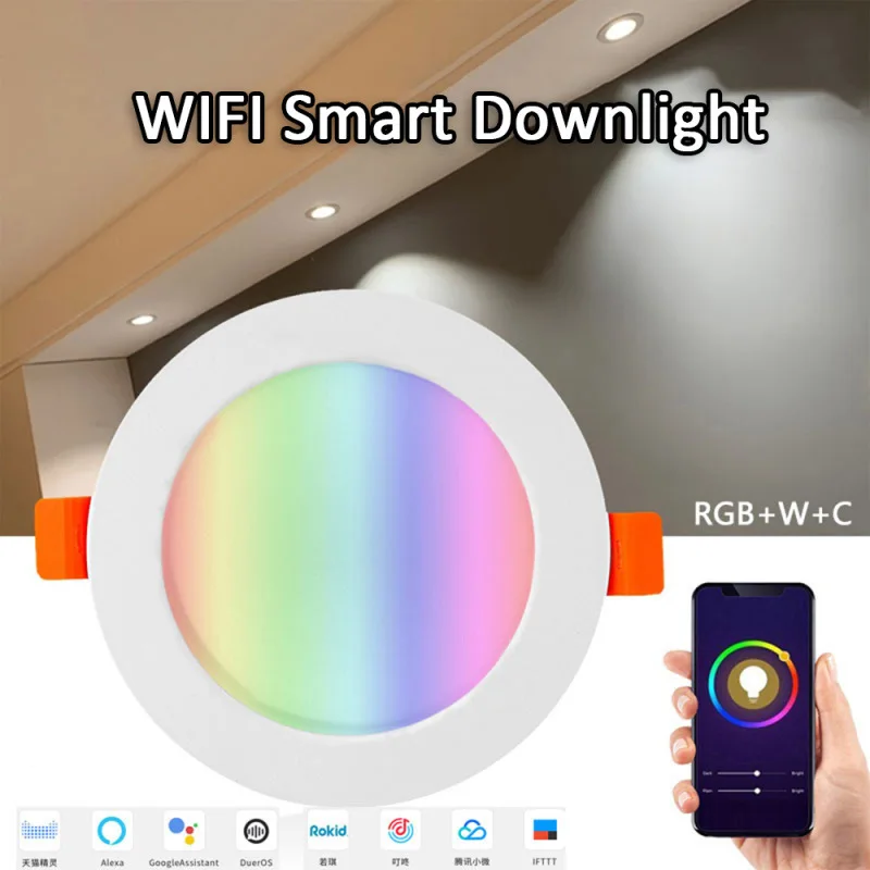 5 Вт 10 18 RGB потолочный светильник светодиодный цветной с дистанционным управлением для регулировки утопленный прожектор