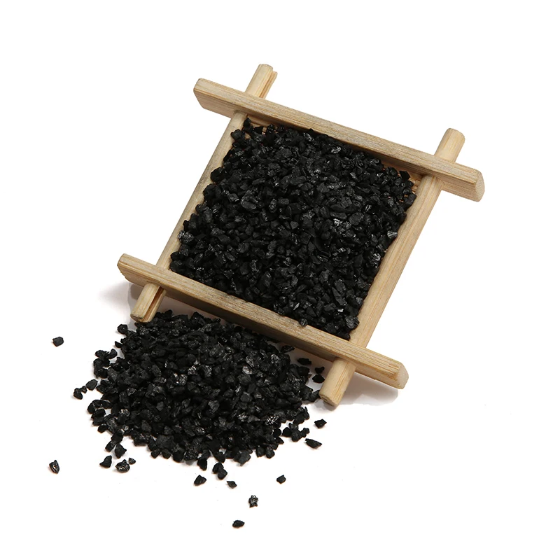 Coal water treatment of irregular granular activated carbon