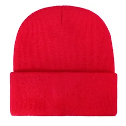 Q725 Women Men Beanies Female Girls Solid Color Beanie Warm Bonnet Casual Autumn Cap Custom Blank Knitted Plain Winter Hats