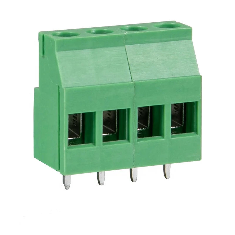 Rising clamp brass cage PCB terminal block KF129-5.0/5.08 mm pitch 2 pin 3P combine  screw terminal block connector