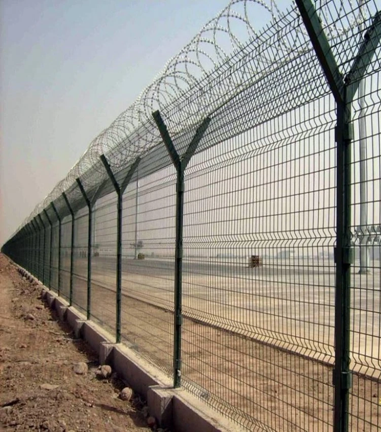 Metal industrial safety fence panels for barrier fence