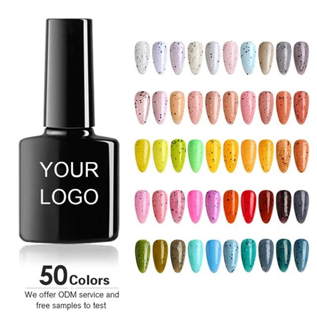 professional nail vendor supply Wholesale bulk Snowflakes self leveling uv gel polish private label rubber base nails