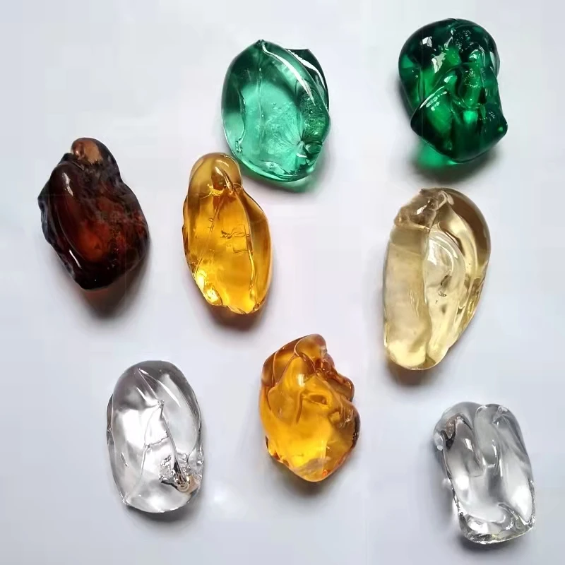 Hotel lobby large project luxury ceiling hanging green color crystal customization chandeliers & pendant lights