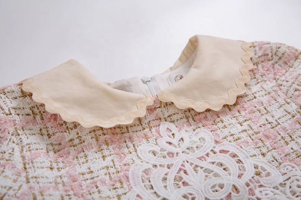 Pettigirl 2024 New Spring Children Kids Girls Dresses for Party and wedding Clothings and Hairband Wear Size 2 3 4 5 6 8 10 12Y