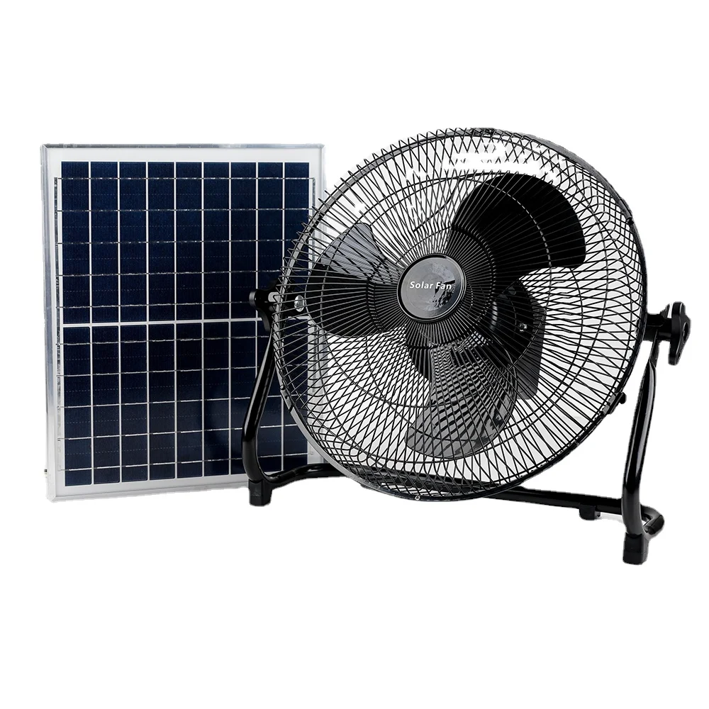 OSWELL  Solar Powered Ac  Rechargeable Fan Stand Solar Fan board regulator ABS Glade Ceiling Fan