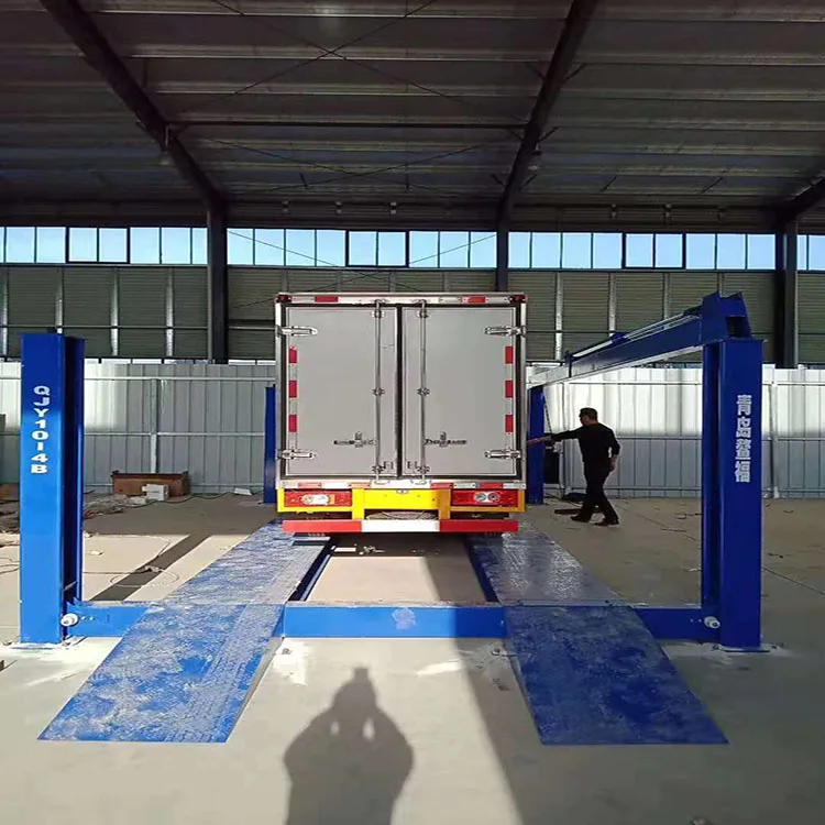 
China Aofu car lift platform hydraulic car jack lift with blue 