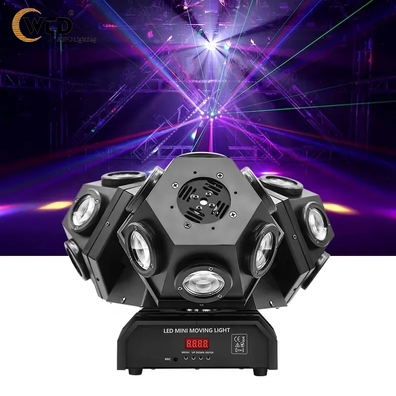 Laser Moving Head18pcs Creep Lamp Moving Head Laser Light Led Moving Head Light For Theme Park DJ Stage Disco