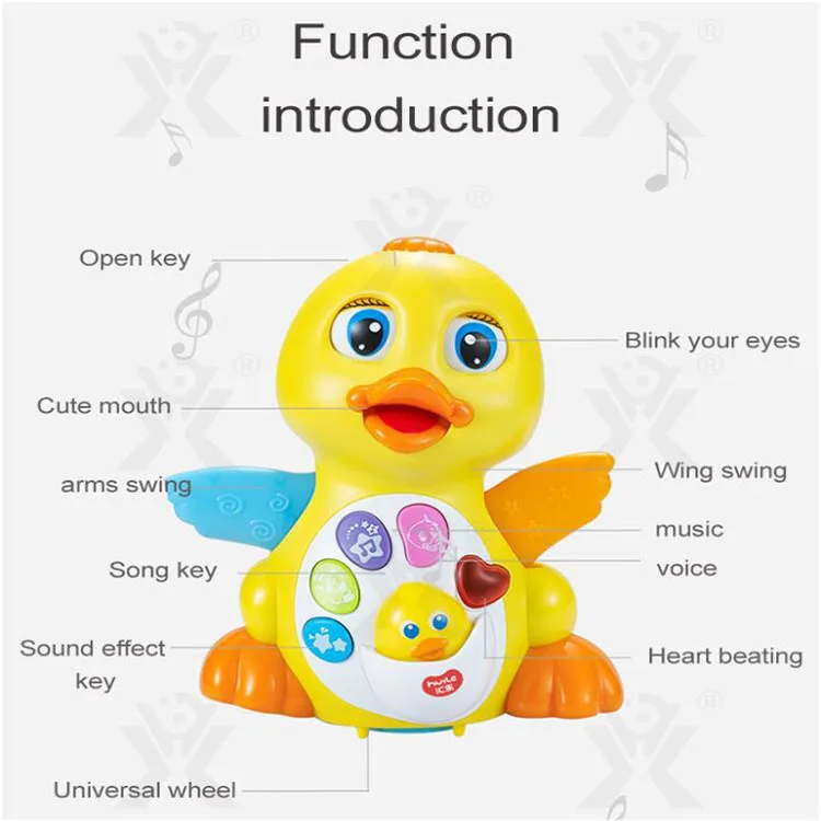 wholesale distributors electric plastic swinging yellow duck other educational babies toys and games Dancing Electric Duck Toy