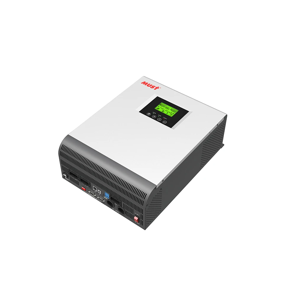 MUST pv1800 dc 24v 3kva 2400w hybrid solar inverter with 60A MPPT solar charge controller inversor onduleur solaire