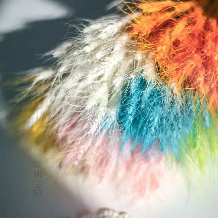 Whole Sale Fall Flower Arrangement Cheap Colorful Barley Straw Dried Wheat Flower
