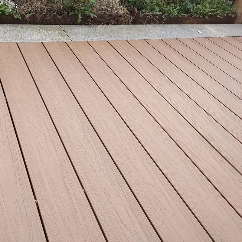high quality water proof solid Wood plastic composite decking macrot outdoor garden Korea WPC flooring