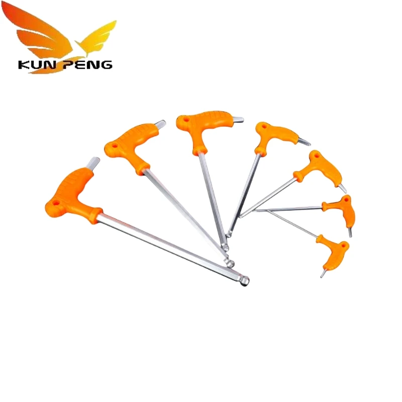 Customized High Hardness Steel T Handle Hex Allen Key Torx Wrench With Hole