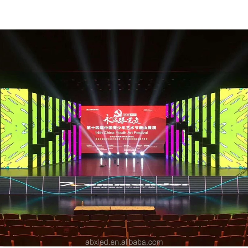 High Performance Concert Party Stage rental P4.81 LED dance background Club bar led screen