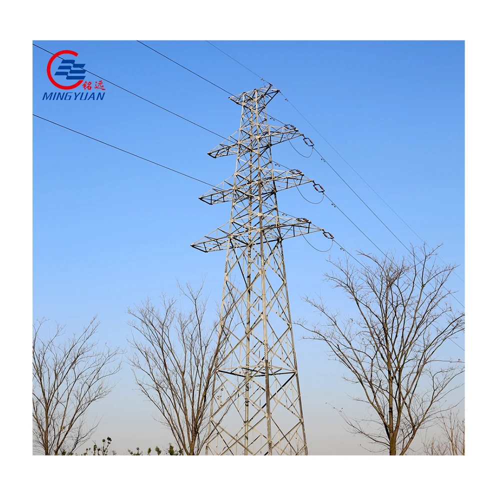 Transmission Line Steel Pole lattice steel towers for electric project