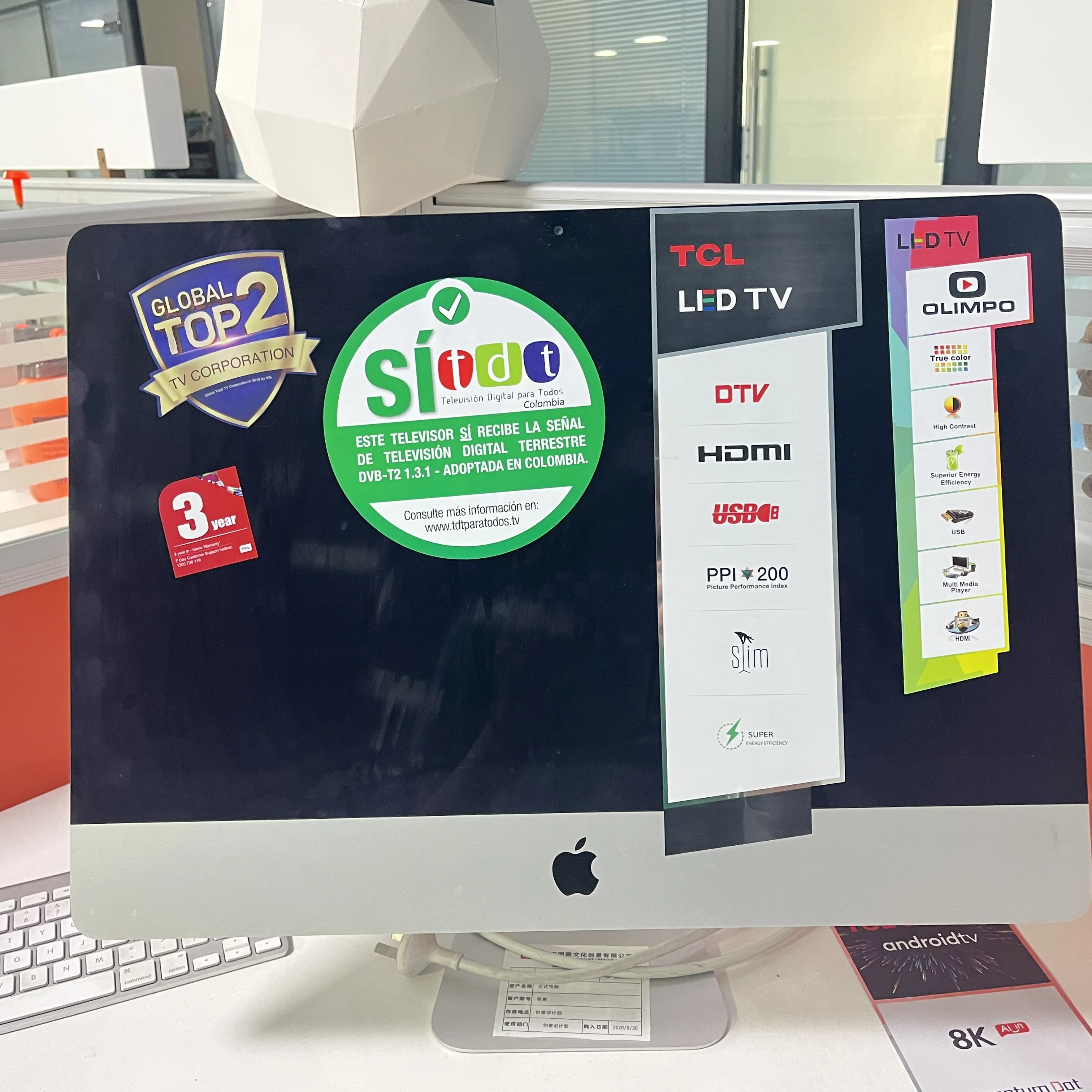 Bright Silver Dragon Silicone Gum Reusable Electrostatic Sticker High Temperature Static Cling  Packaging Label  for TV Screen