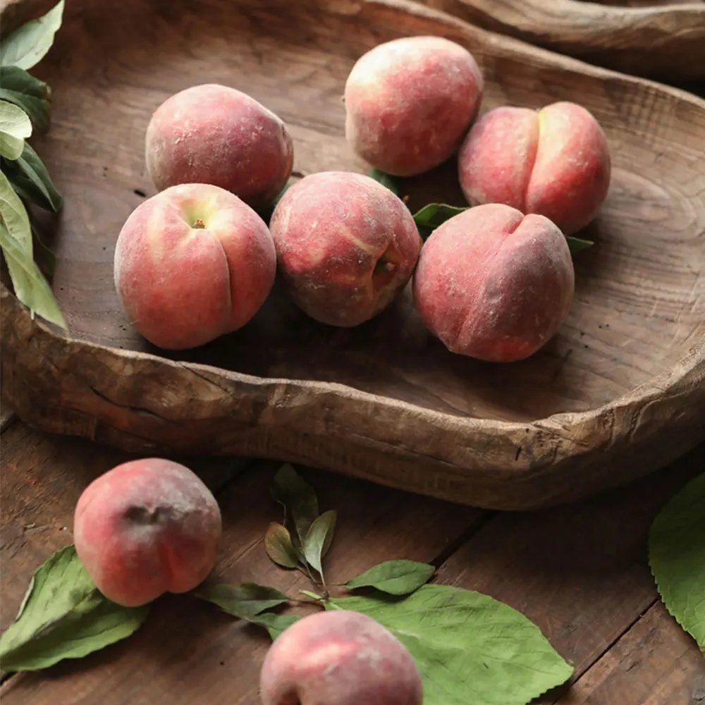 Wooden tray quiet wind retro solid wood snack tray candy tray household living room