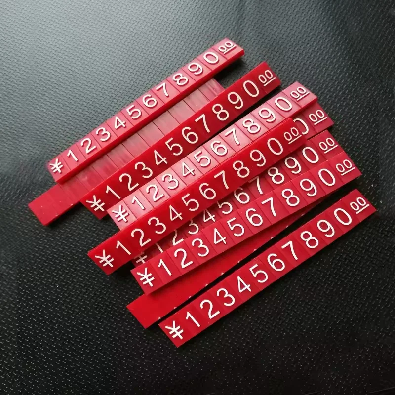 Adjustable 8x12mm Counter Top Price Tags Kit Euro Card Display Cube Sign Label Wood Plastic ABS Alloy Board Stand Frame
