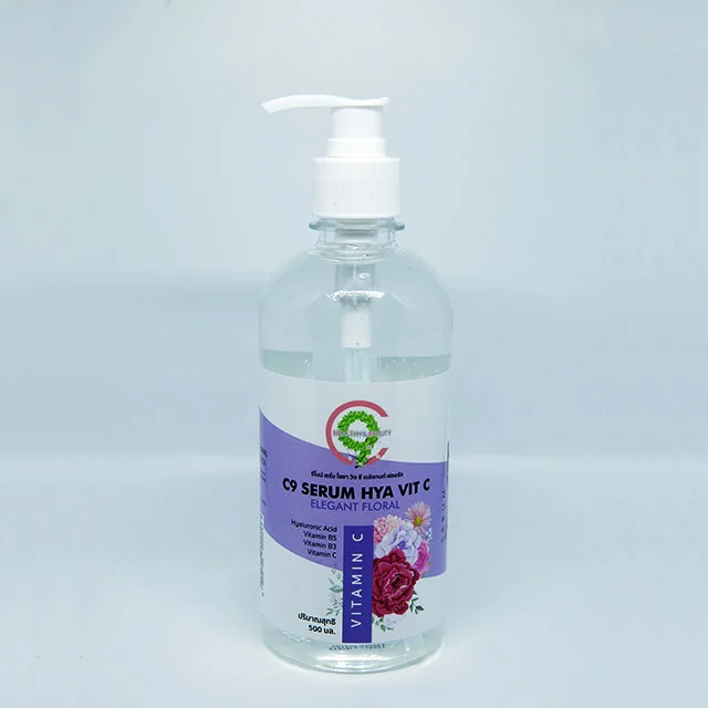 Сыворотка C9 HYA VIT C HOKKAIDO ROSE содержит гиалуроновую кислоту витамин B5 и доступный образец