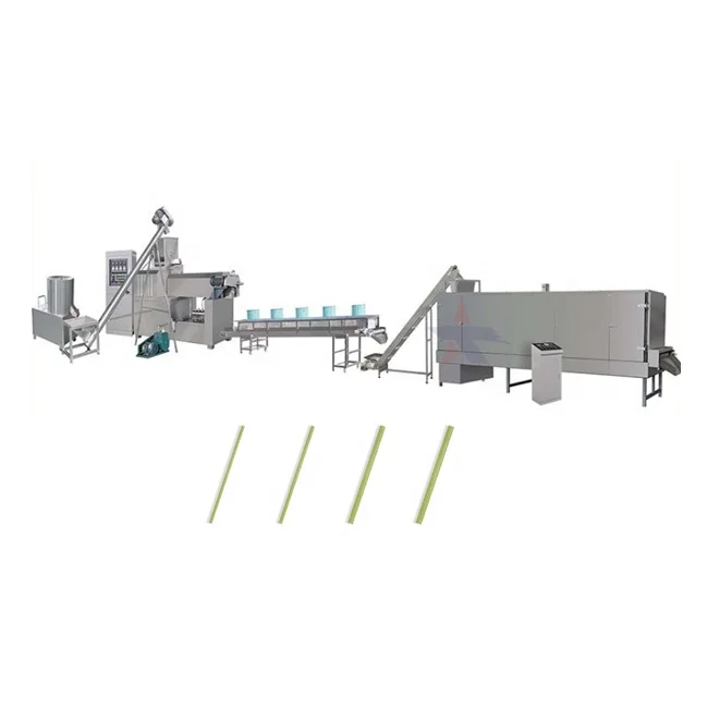 Automatic Wheat Rice Tapioca Flour Instant Pasta Biodegradable Drinking Straw Making Machine Price