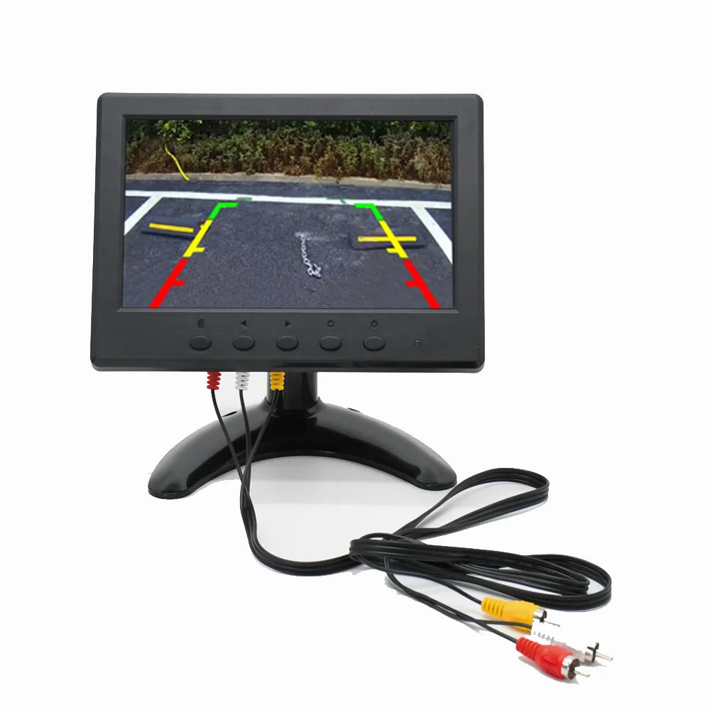 7 inch 1024*600 widescreen tft lcd computer cctv mini monitor with hd av vga