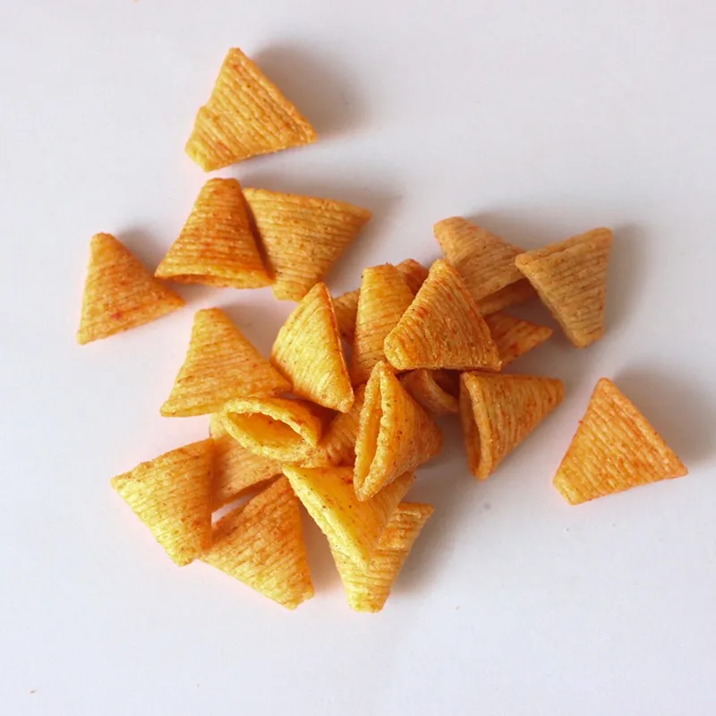 fried snacks extruder making machine wheat flour frying snacks production line wheat flour fried snacks production line