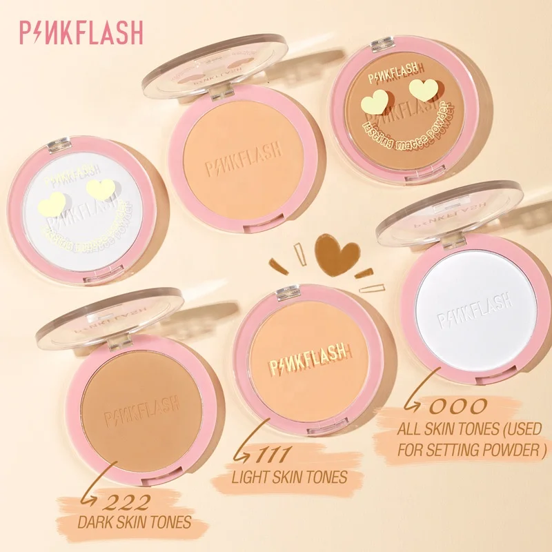 
PINKFLASH Accept Small Orders 3 Colors Traceless Oil Control Face Powder Makeup Foundation 