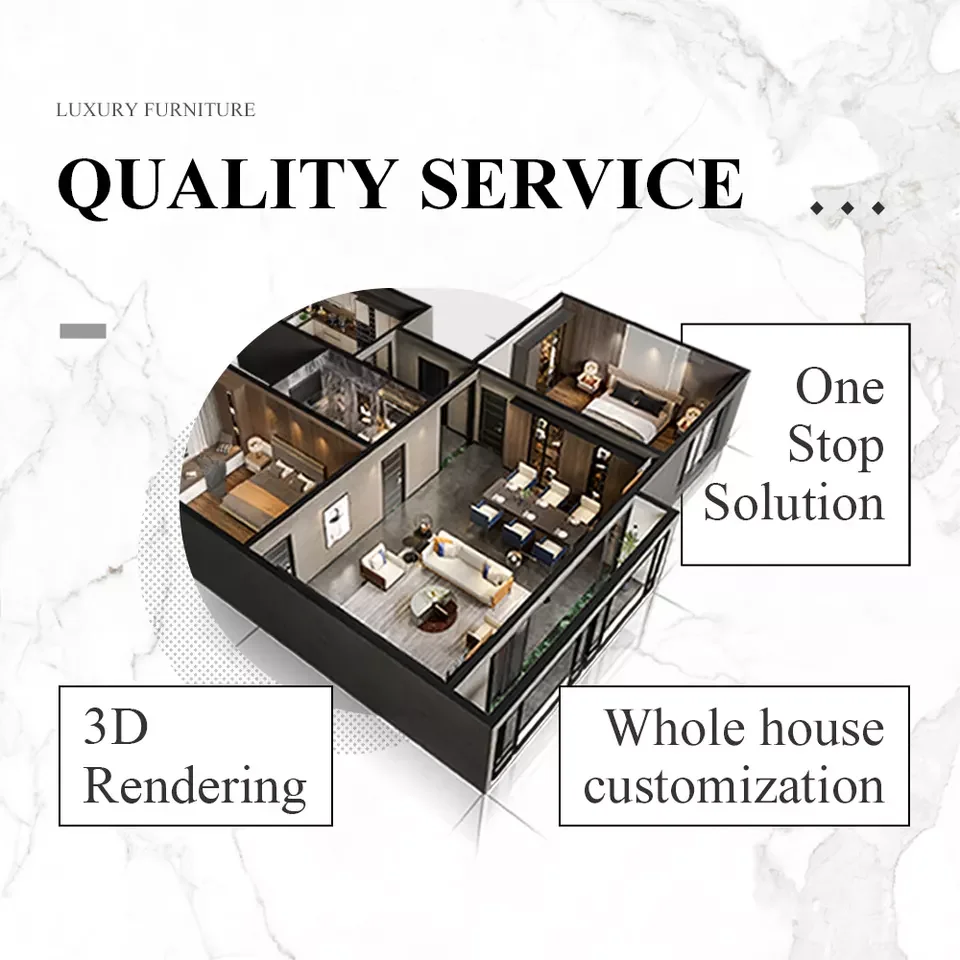 Luxury full set king size bed room furniture low profile bed frame queen adult hotel single bed with round shape headboard