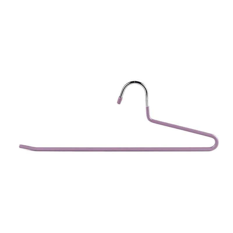 Colorful Open End PVC Coated Metal Trousers Hanger Z Shaped Pants Hanger