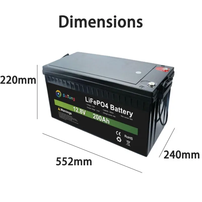 Lifepo4 12V 200Ah Battery Lithium Ion 100Ah Batteries Solar For Boat 3.7V 48V 400Ah Eg4 60V 20Ah