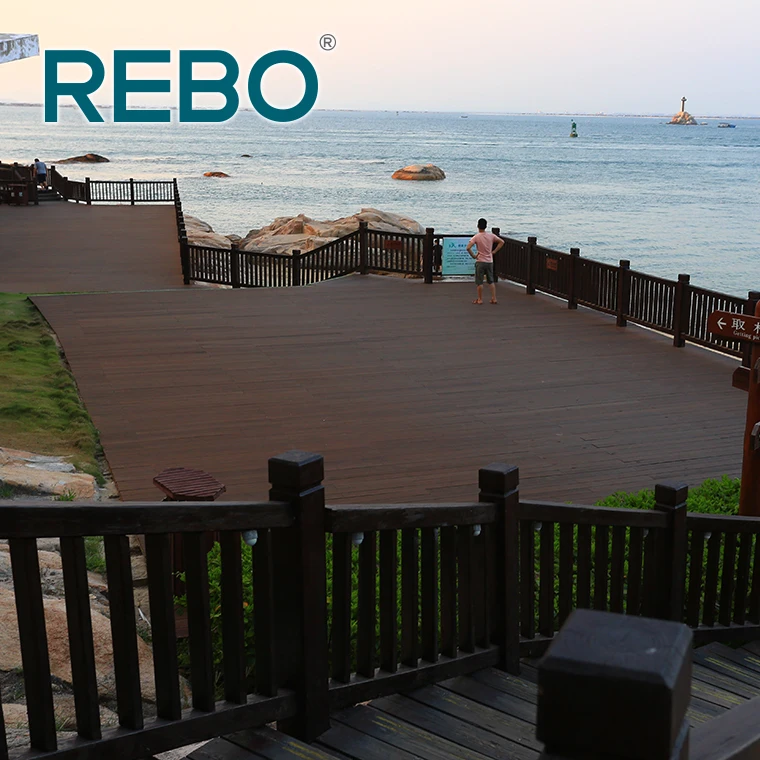 Outdoor patio bamboo composite marine decking flooring for yachts