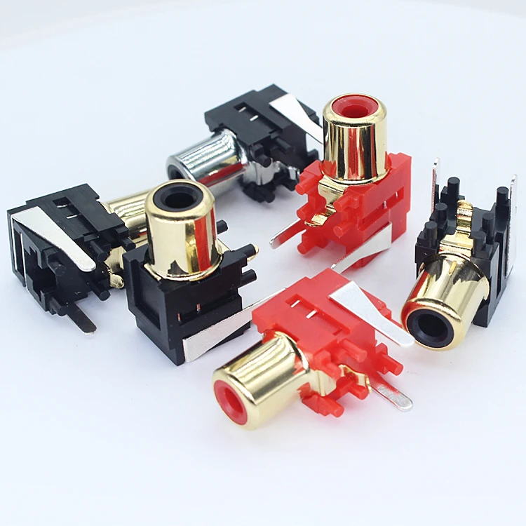  6Pin разъем Rca для монтажа на печатной плате золотое покрытие терминал женский/мужской 3 5 возраст 2 4 6 путь бытовой электроники из чистой меди