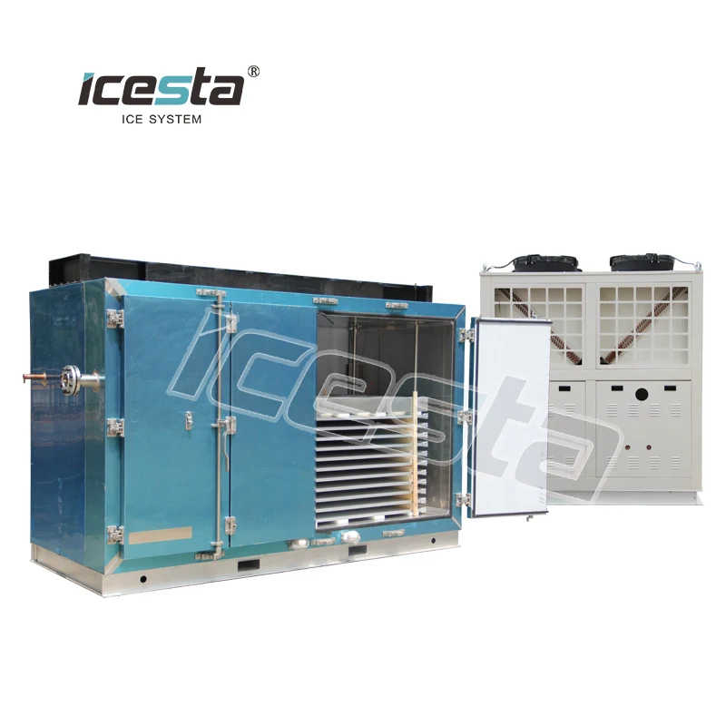 ICESTA Low temp Condensing unit Contact plate Freezer for fish