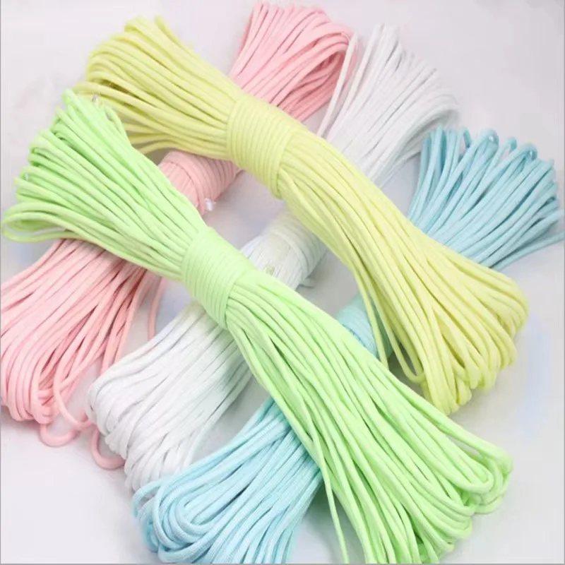 JKSS-009  9 Strand Glow in The Dark Paracord 100 Feet 550 Luminous Parachute Cord