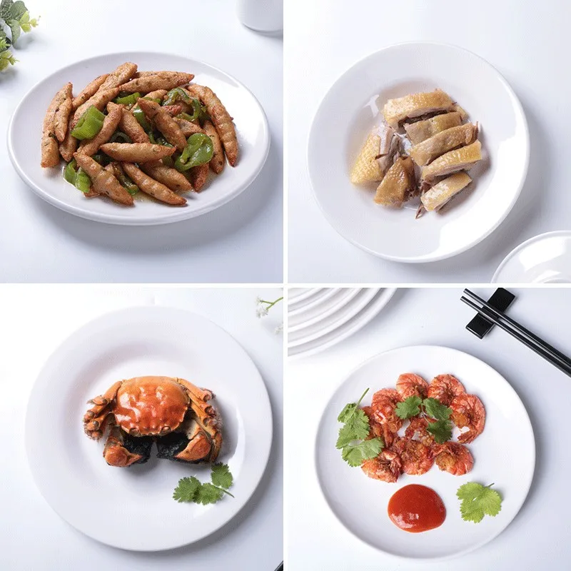 Hot sale bone china plates different sizes European style white porcelain plates