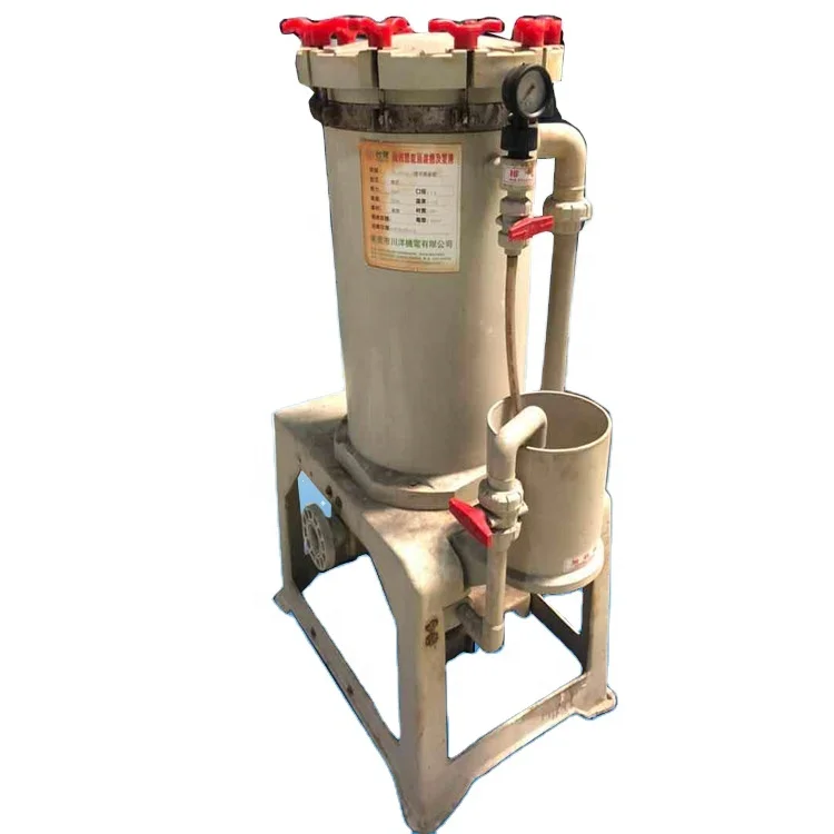 20 inch UPVC plastic filter housing sintered mesh filter for electroplating