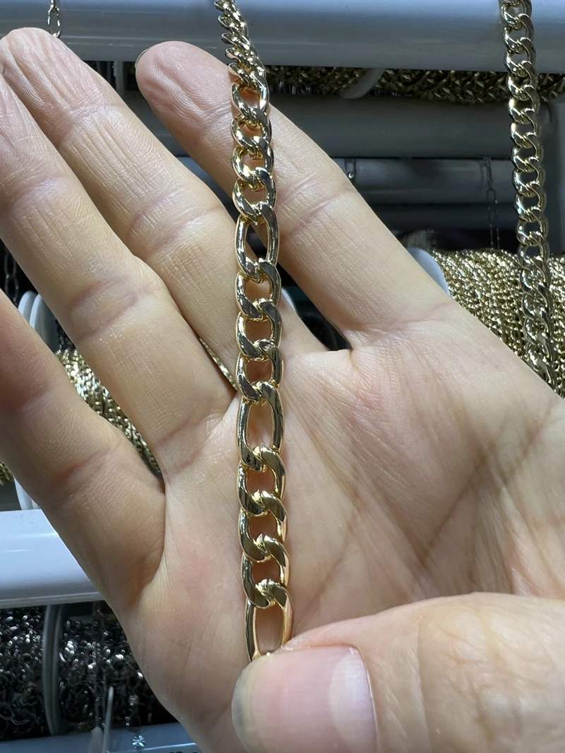 Hip Hop Jewelry Chunky 18K Gold Plated Cuban Link Chain Bracelets Stainless Steel Chains Wholesale