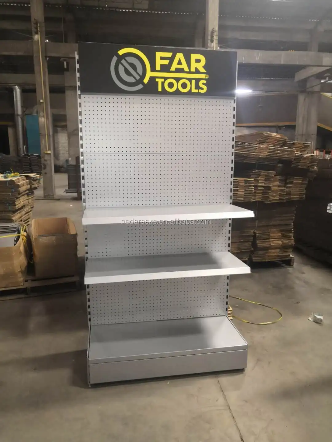 heda Engine Bottle Oil Metal Display Rack shelves Pegboard Display Rack