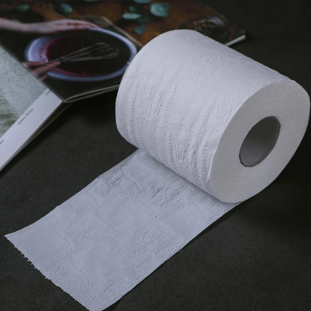  China Manufacturer Designer Brand Recycled Pulp Toilet Tissue rolls