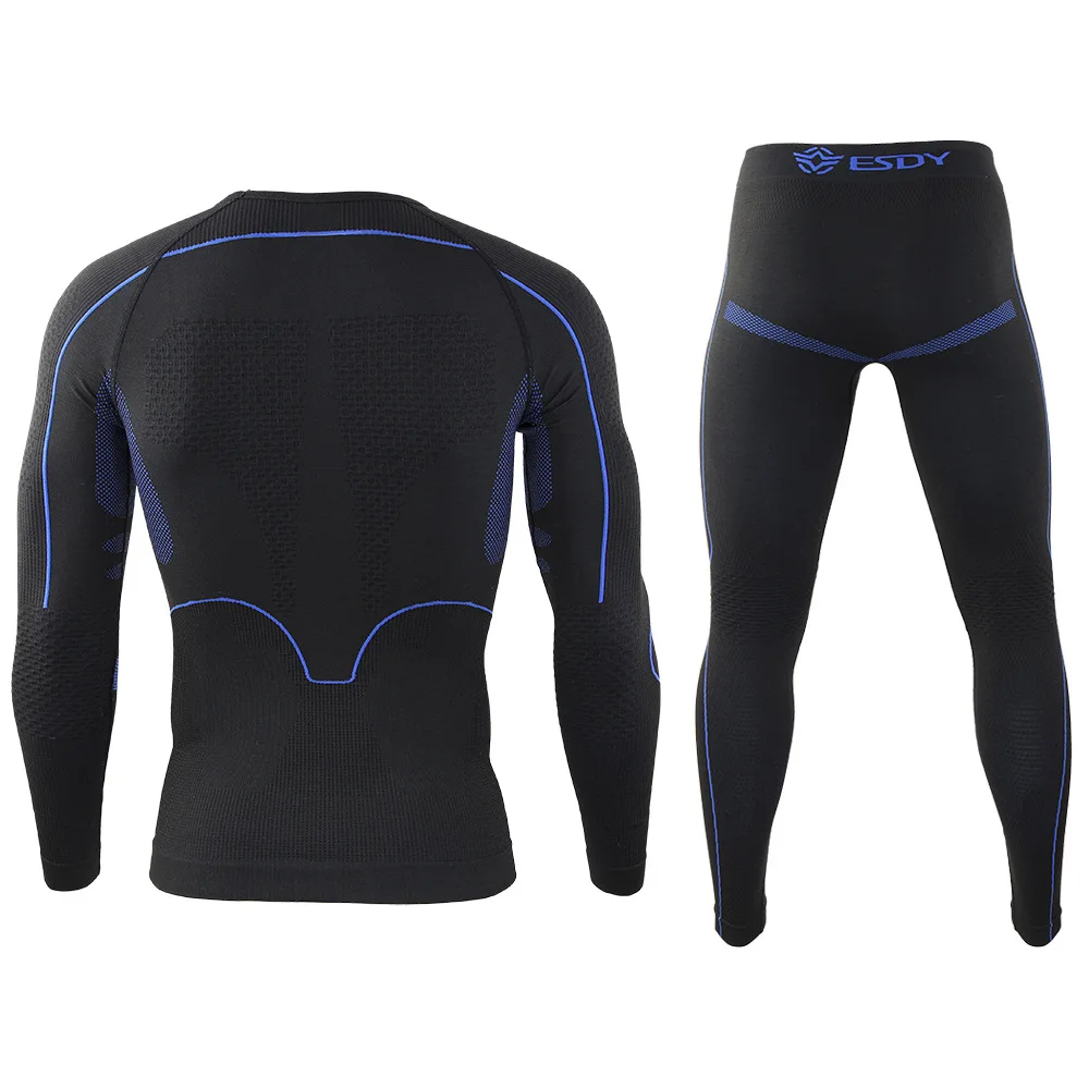Custom Heated Merino Wool Seamless Men Bamboo Winter Fleece Sports Tactical Long Johns Thermal Underwear Sets