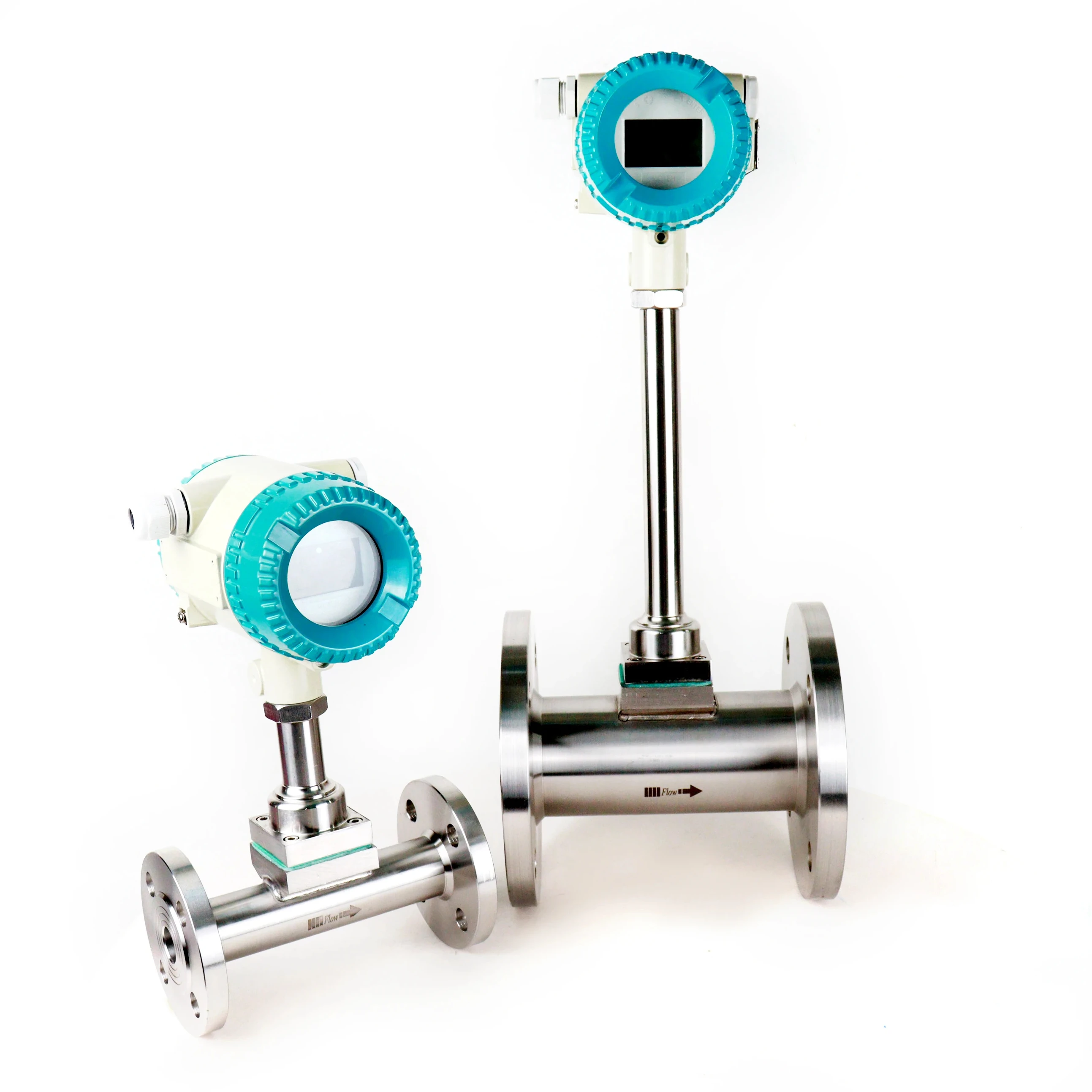 DN50mm for Steam Measurement Sensor With Temp and Pressure Value Flange 304SS Natural Gas Ozone Vortex Flowmeter
