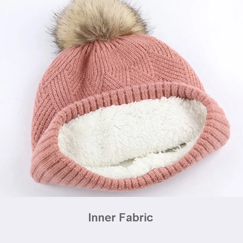 New Solid-Color Wool Warm Hat Scarf and Gloves Set Anti-cold Wool Ball and Fleece Knitted Suit