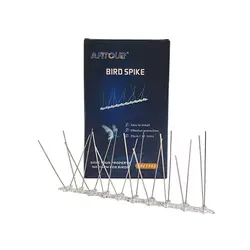 Bird Spikes Pigeon Spike Transparent Stainless Steel Anti Bird 20 Spikes for Animal Control Use Color Box Packing Hot Sales 13cm