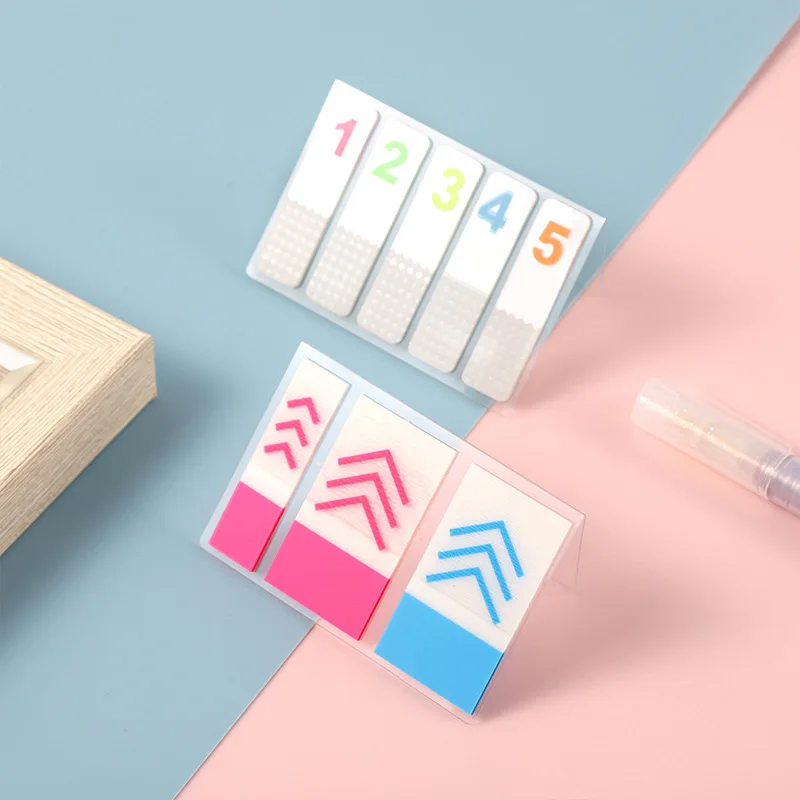 Manufacturers wholesale classification index stickers loose-leaf translucent digital index stickers sticky note