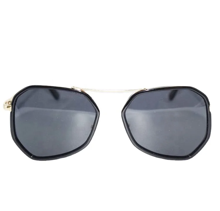 Best Selling 2022 Black Sunglasses Fashion Metal UV400 Shades Gradient Ocean Party Sun Glasses Gold Frame For Personally Used