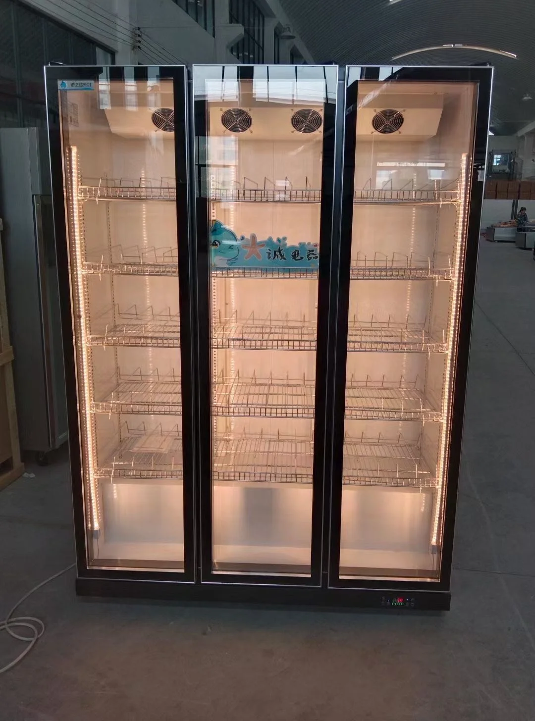 Хорошая цена новый продукт продажа вертикальных морозильных дверей для супермаркетов 2 стеклянных двери по низкой цене