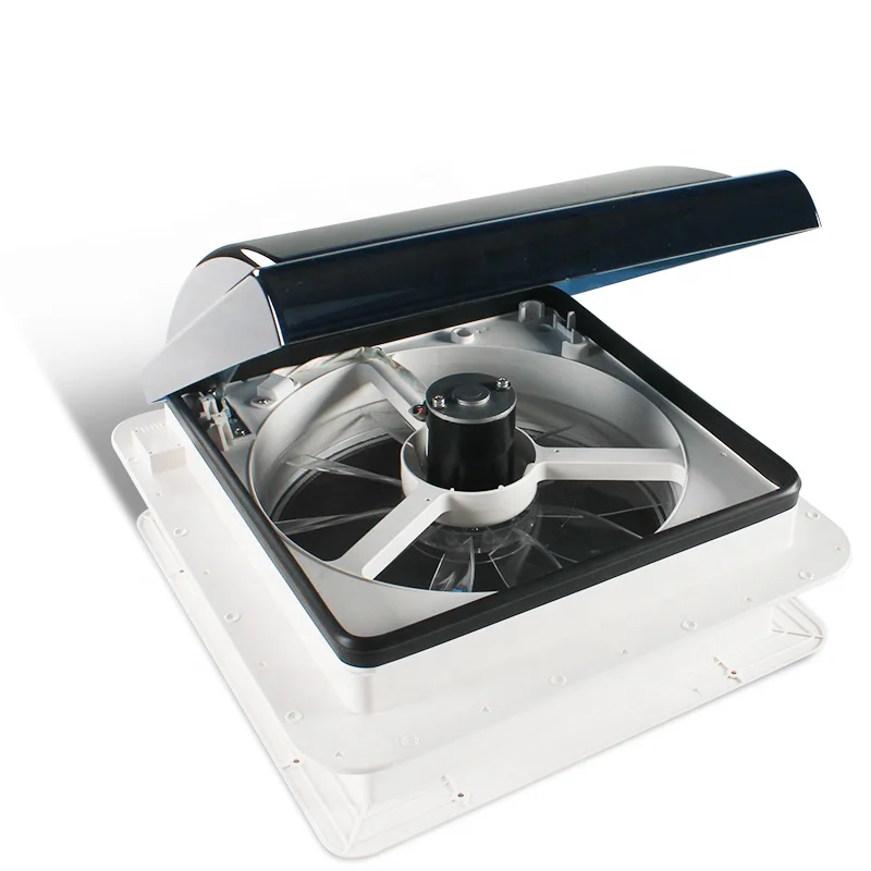 TYTXRV OEM 14' 340MM 12V Manual Control with 6 Speeds Adjustable Heat dissipation Motorhome Caravan Roof Fan Skylight RV Vent