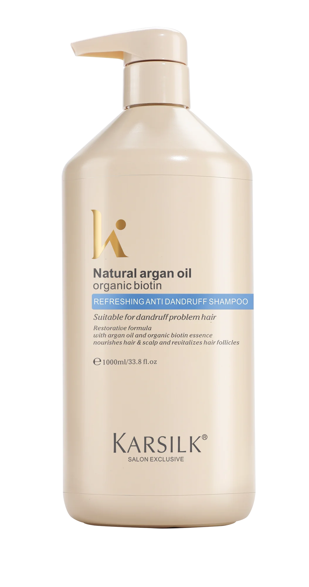 Karsilk Custom Logo OEM Vegan Sulfate Free Sampoo Italian Formula Private Label Herbal Organic Argan Oil Hair Shampoo