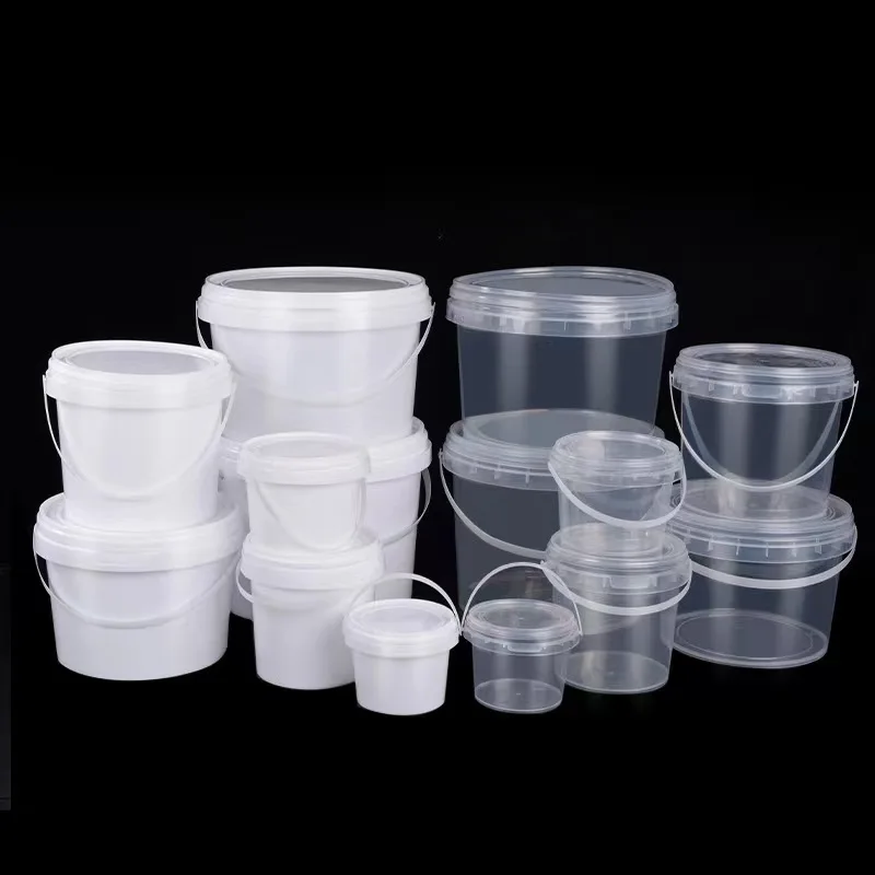 Factory direct sale open type  Food Grade Plastic Buckets With Handle And Lid Plastic Pail